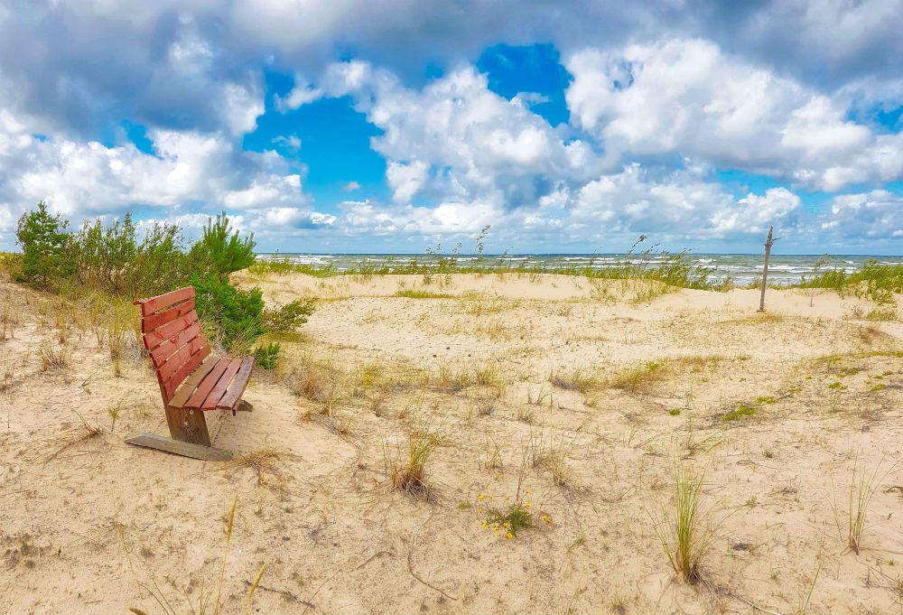 Long distance hiking trail _ Baltic Sea coast _ Latvia