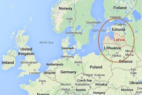 Latvia Location