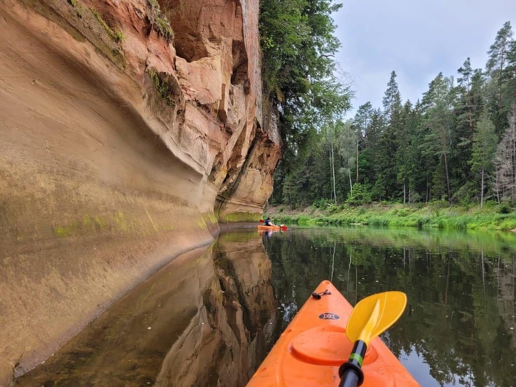 Kayaking in Latvia - Gauja river - Escaperies